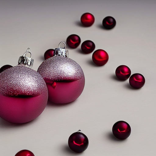 Victorian Glass Bauble – Frosted Cranberry thumbnail 2