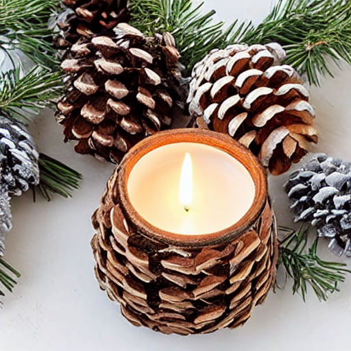 Frost-Tipped Woodland Pinecone Ornaments