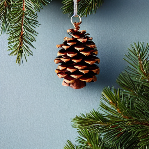 Frost-Tipped Woodland Pinecone Ornaments thumbnail 4