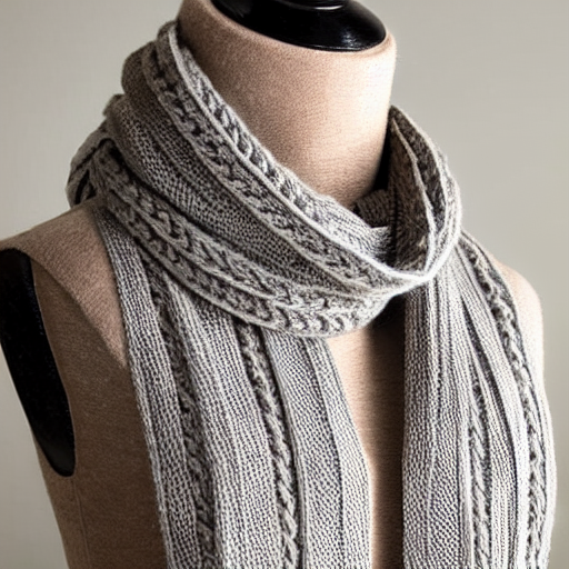 Evergreen Cable-Knit Scarf