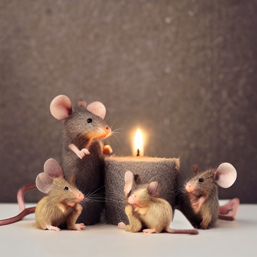 Felt Mouse Caroler Trio thumbnail 5