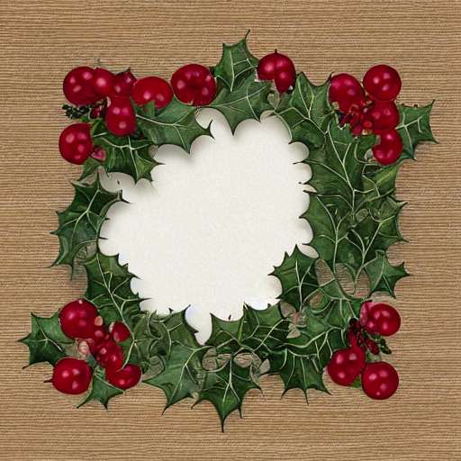 Holly-Pattern Stoneware Plates (Set of Four) thumbnail 3