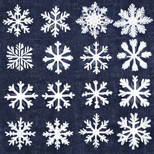 Hand-Painted Wooden Snowflake Ornaments thumbnail 3