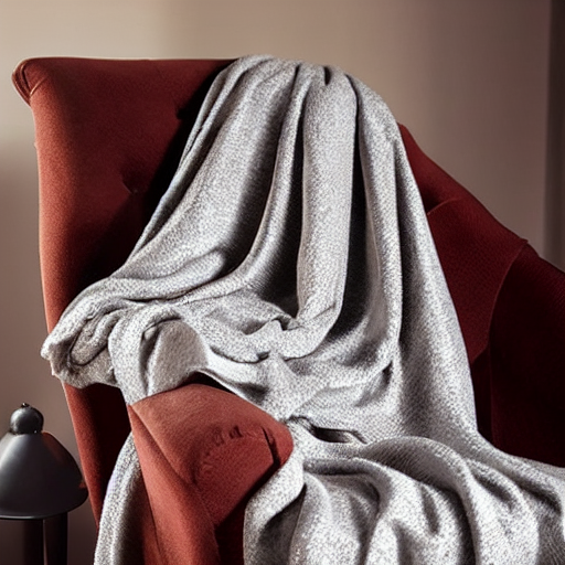 Hearth-Red Wool Shawl with Fringe thumbnail 2