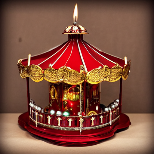 Painted Tin Carousel