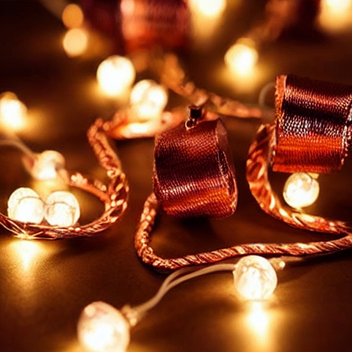 Twinkling Copper Fairy Lights