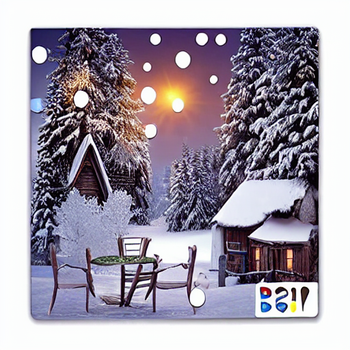 Mini Wooden Jigsaw Puzzle – Winter Village
