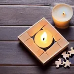 Mini Wooden Jigsaw Puzzle – Winter Village thumbnail 5
