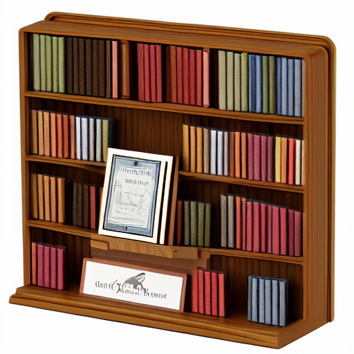 Miniature Wooden Bookshop Kit