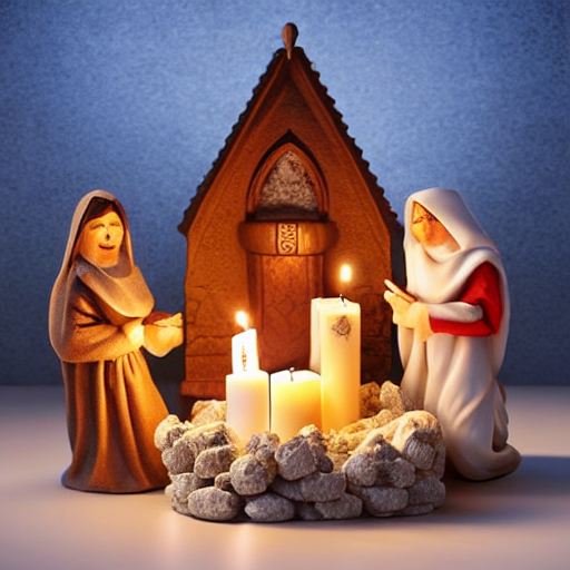 Handcrafted Nativity Scene thumbnail 3