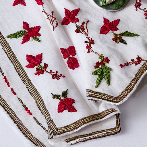 Holly & Ivy Linen Tea Towel Set