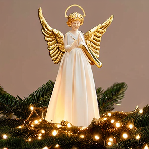Golden Angel Tree Topper 1 