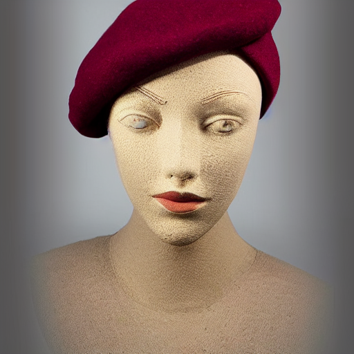 Midnight Wool Beret thumbnail 4